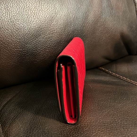 Guccci GG Emily Bow logo monogram leather long Continental wallet clutch - Picture 5 of 6